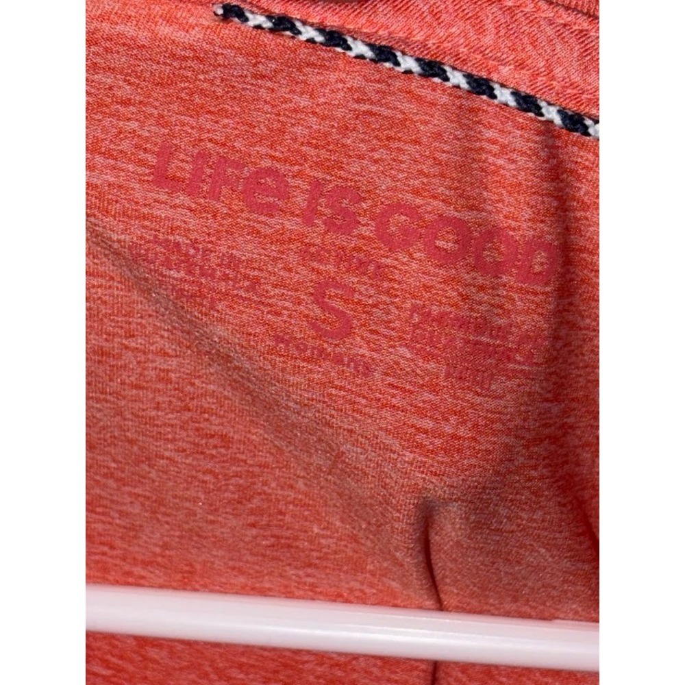 Life is Good Womens Active Tank Top Coral Red Sun Graphic Size S - Picture 2 of 3